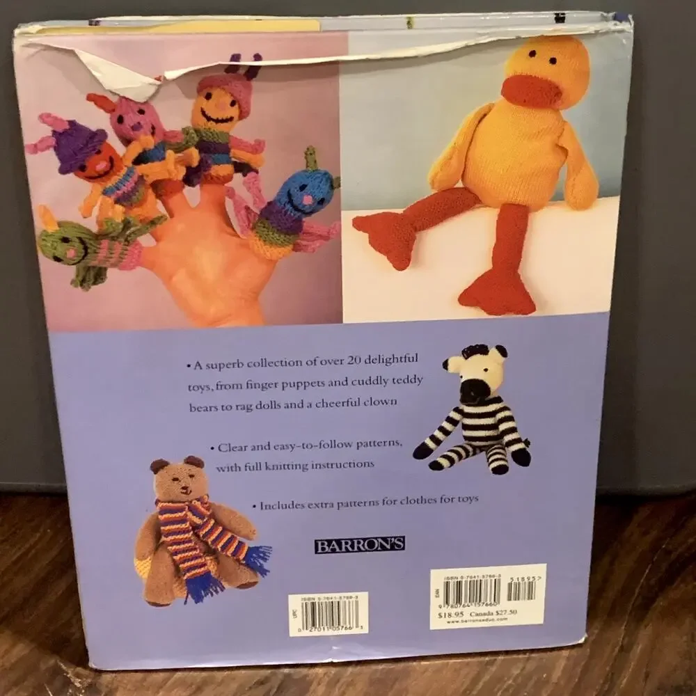 Knitted Toys Knitting Patterns Book Fiona Mctague